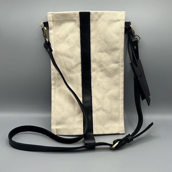 Stellareese Wine Canvas Leather Tote with Carrying Strap - Picture 2 of 5